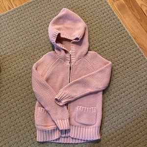 GAP Pink Knit Hooded Sweater Toddler Size 5